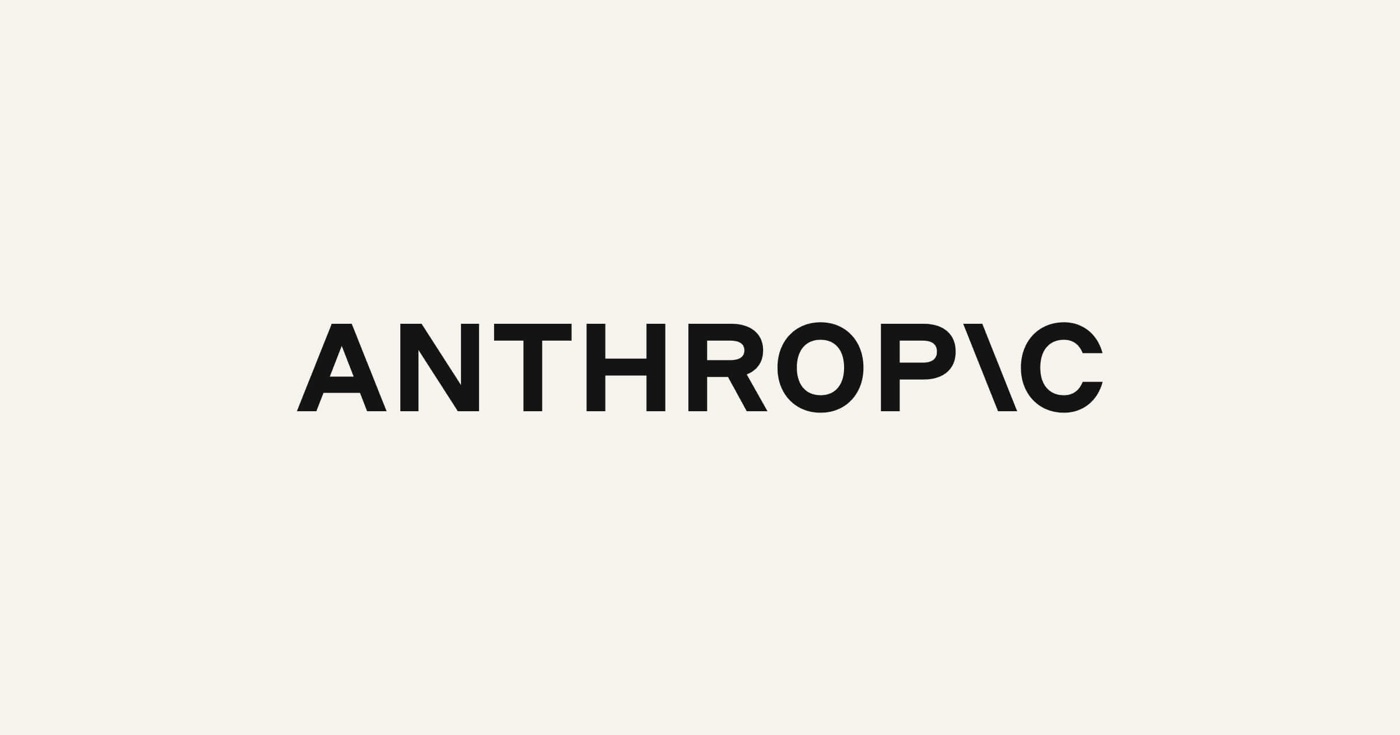 The Anthropic wordmark on a cream background